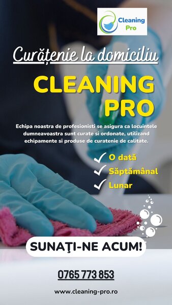 Cleaning PRO - firma de curatenie, servicii de curatenie