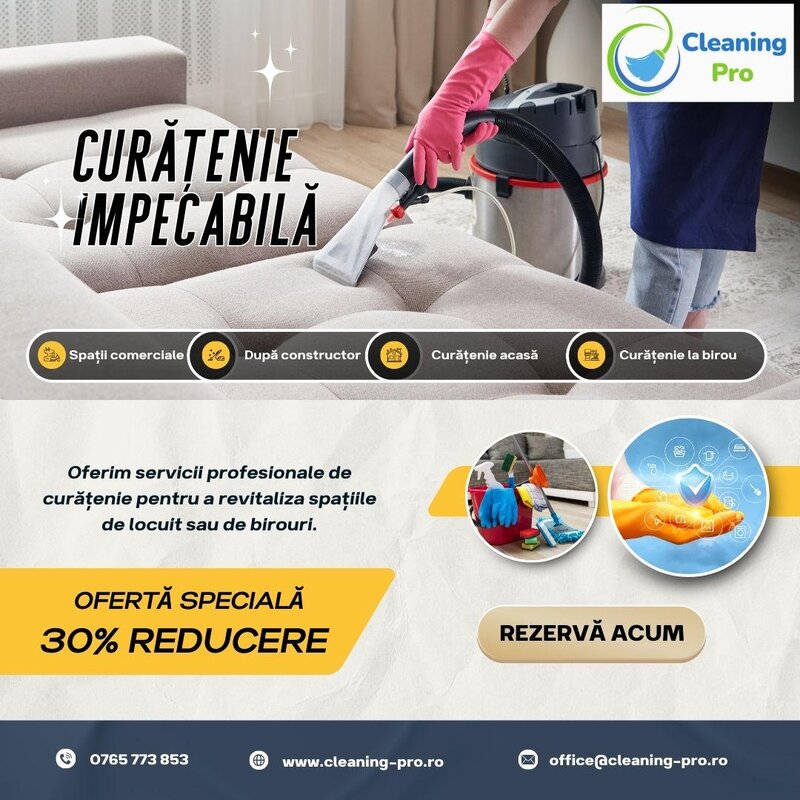 Cleaning PRO - firma de curatenie, servicii de curatenie